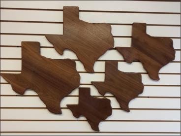 Wooden plaques in various sizes.